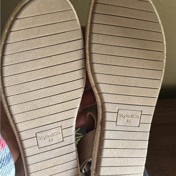 Style & Co. Tan Espadrille Sandals - Picture 4 of 5